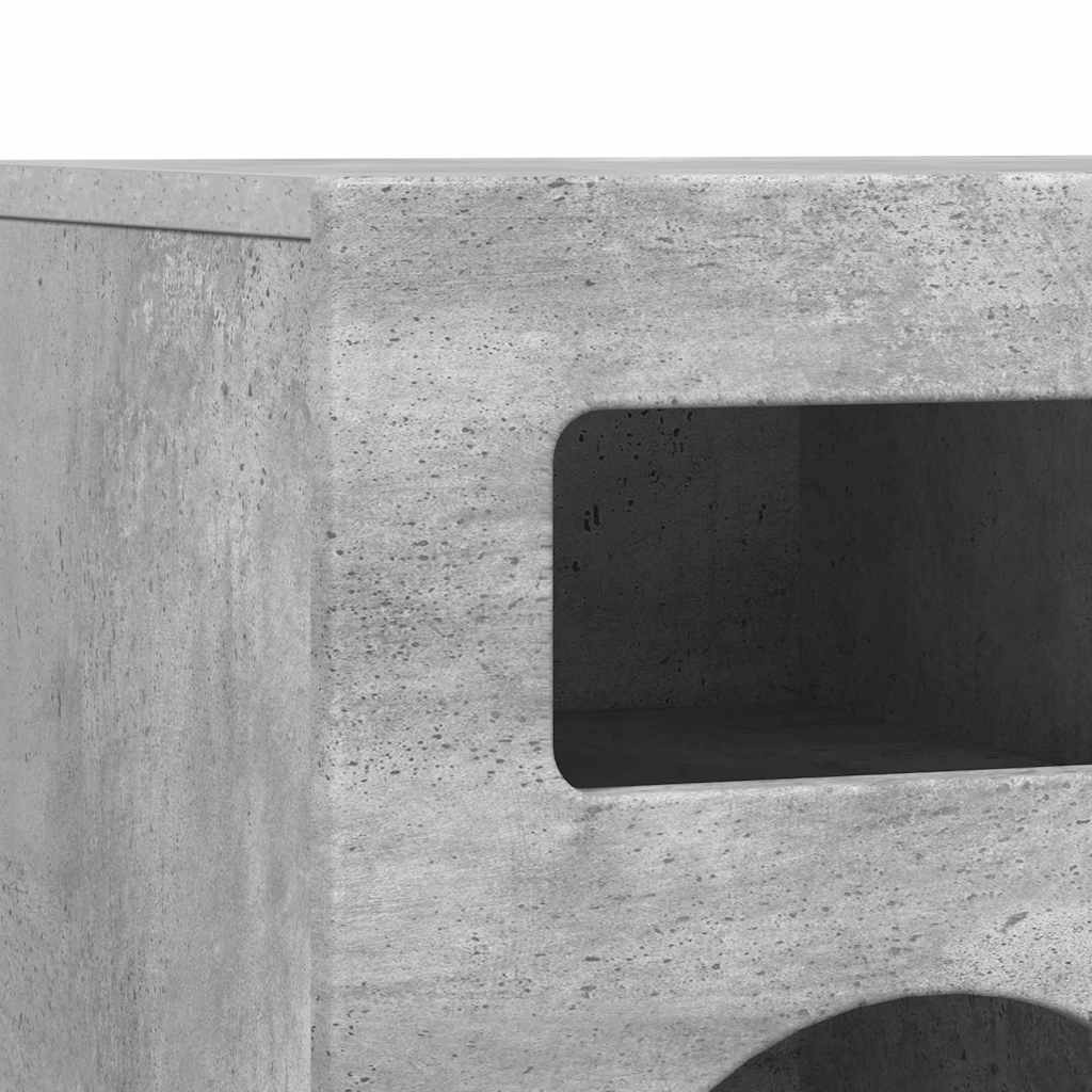 vidaXL Ντουλάπι TV Σκυρόδεμα Γκρι 80 x 35 x 40 εκ Επεξεργασμένο ξύλο
