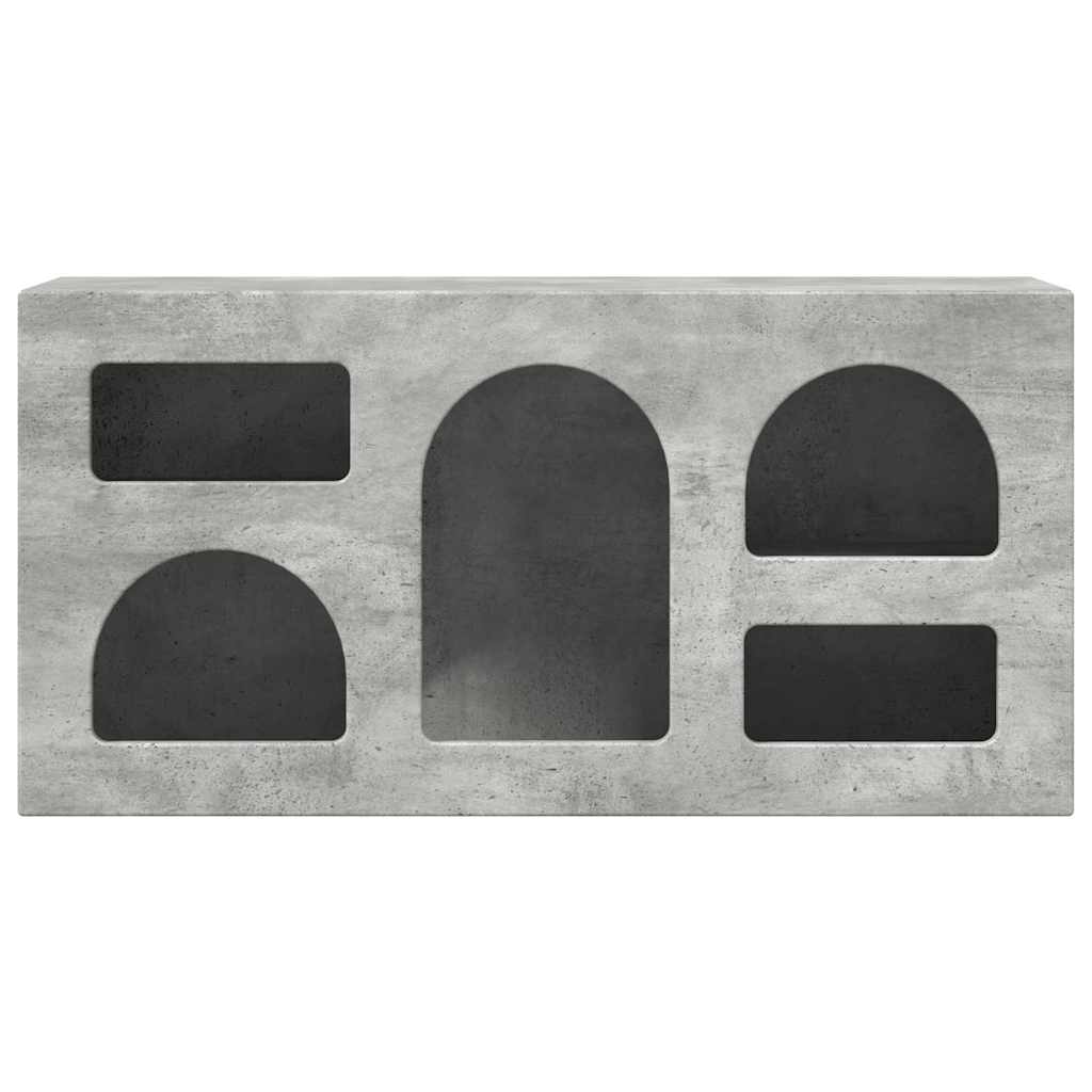 vidaXL Ντουλάπι TV Σκυρόδεμα Γκρι 80 x 35 x 40 εκ Επεξεργασμένο ξύλο