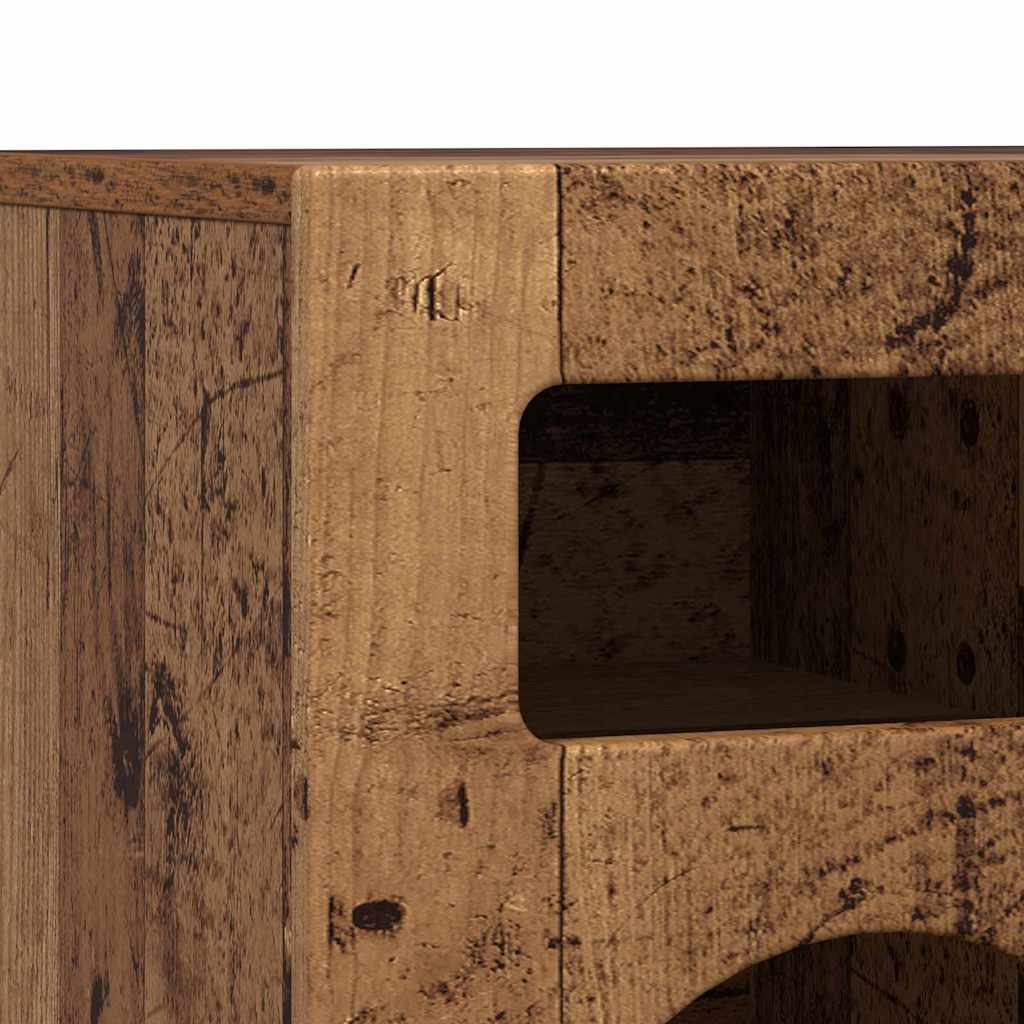 vidaXL Ντουλάπι TV Παλιό ξύλο 80 x 35 x 40 εκ Επεξεργασμένο ξύλο