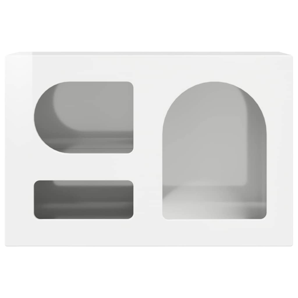 vidaXL Ντουλάπι TV Υψηλής γυαλάδας λευκό 60 x 35 x 40 εκ.