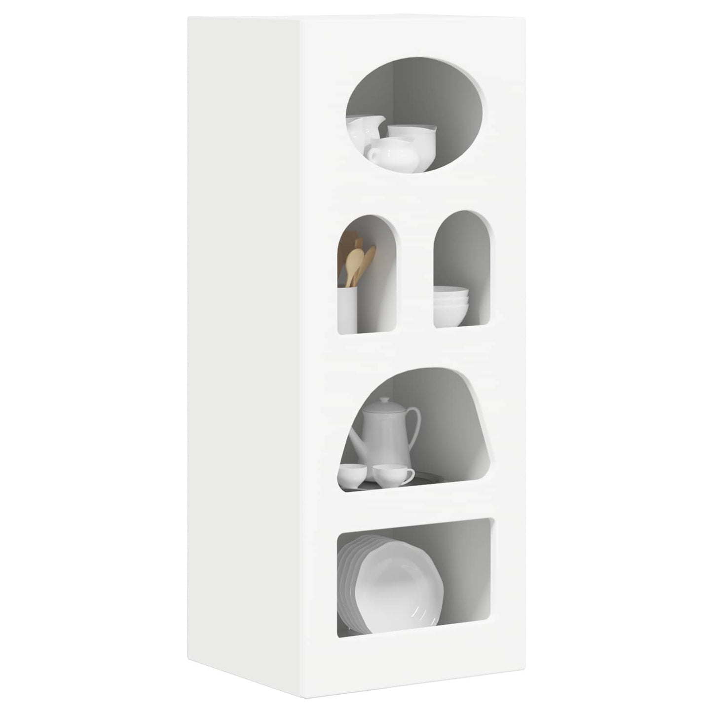 vidaXL Πλαϊνό γραφείο Λευκό 40 x 35 x 100,5 εκ Επεξεργασμένο ξύλο