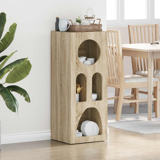 vidaXL Πλαϊνό γραφείο Δρύς Sonoma 40 x 35 x 100,5 εκ