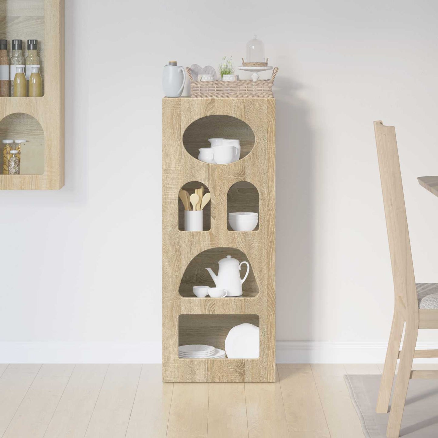 vidaXL Πλαϊνό γραφείο Δρύς Sonoma 40 x 35 x 100,5 εκ