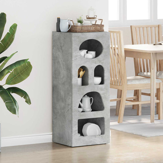 vidaXL Πλαϊνό γραφείο Σκυρόδεμα Γκρι 40 x 35 x 100,5 εκ