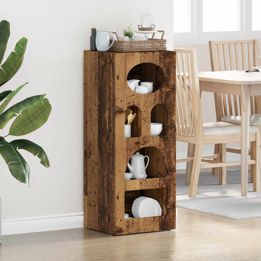 vidaXL Πλαϊνό γραφείο Παλιό ξύλο 40 x 35 x 100,5 εκ Επεξεργασμένο ξύλο