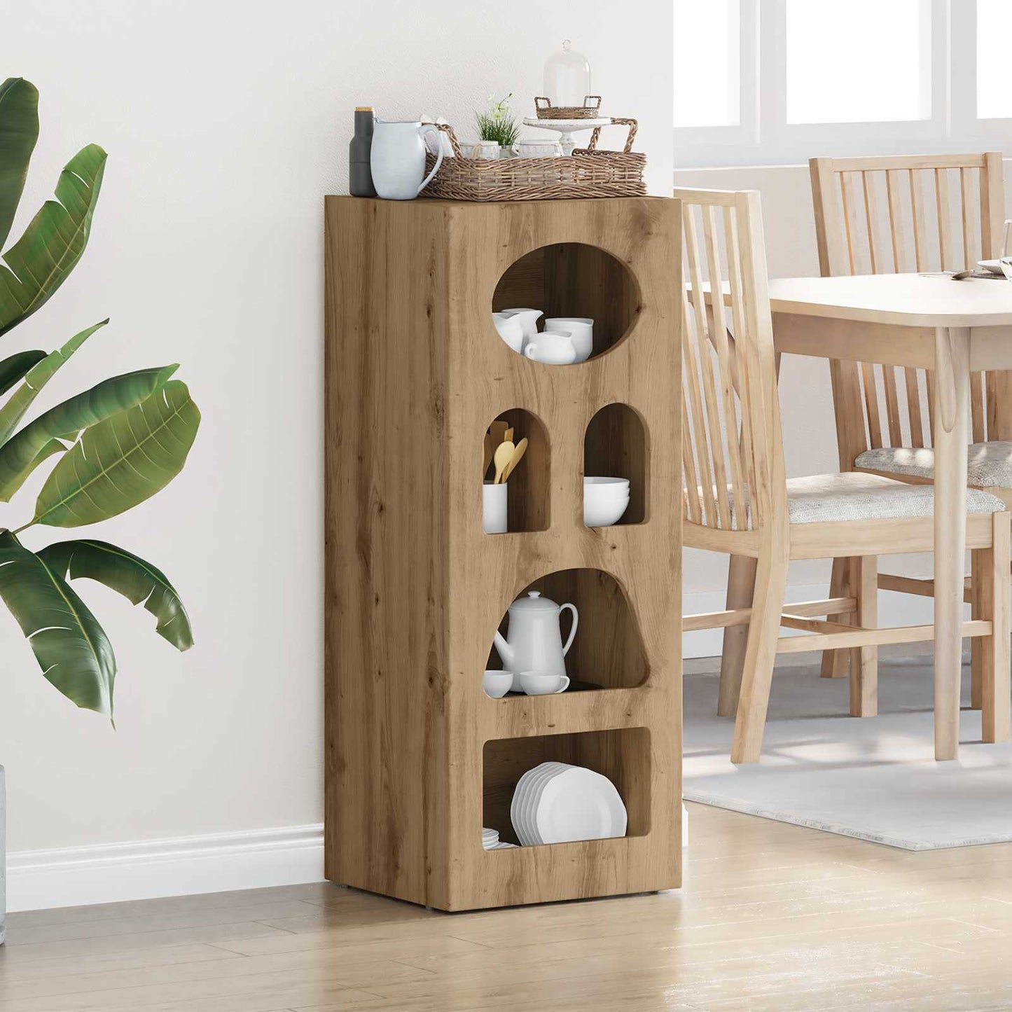 vidaXL Πλαϊνό γραφείο Artisan Oak 40 x 35 x 100,5 εκ