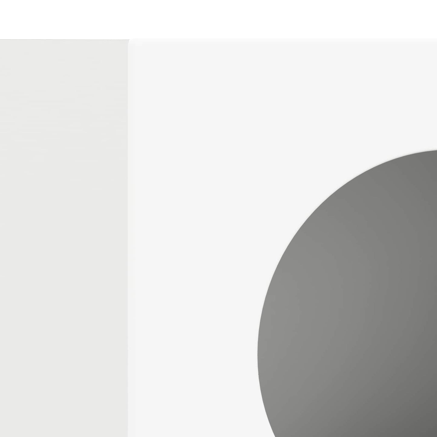 vidaXL Πλαϊνό γραφείο Λευκό 40 x 35 x 100.5 εκ Επεξεργασμένο ξύλο