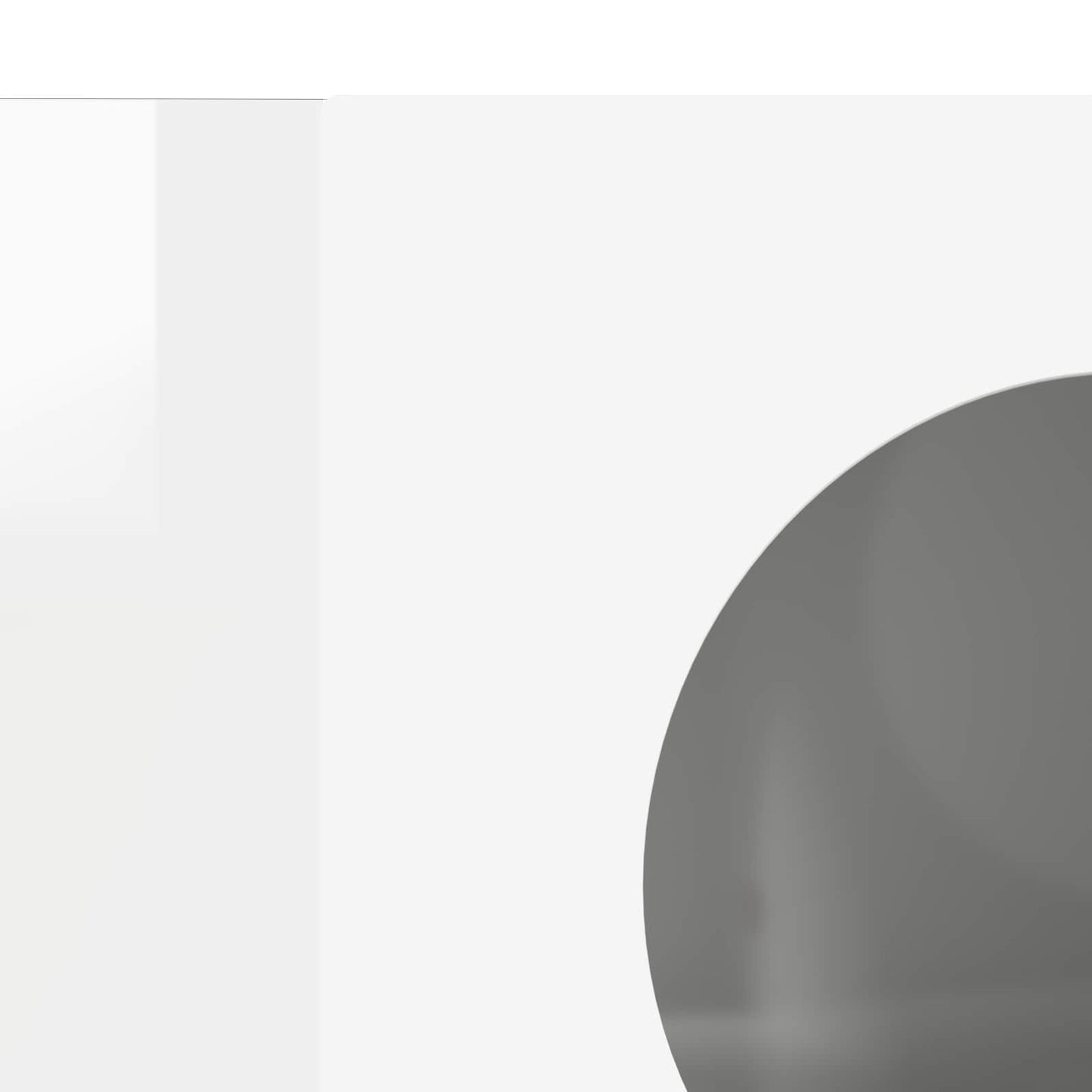 vidaXL Πλαϊνό γραφείο Υψηλής γυαλάδας λευκό 40 x 35 x 100.5 εκ