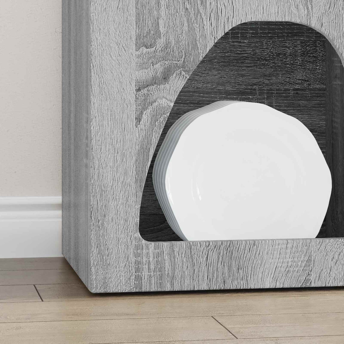 vidaXL Πλαϊνό γραφείο Γκρίζο Σονομα 40 x 35 x 100.5 εκ