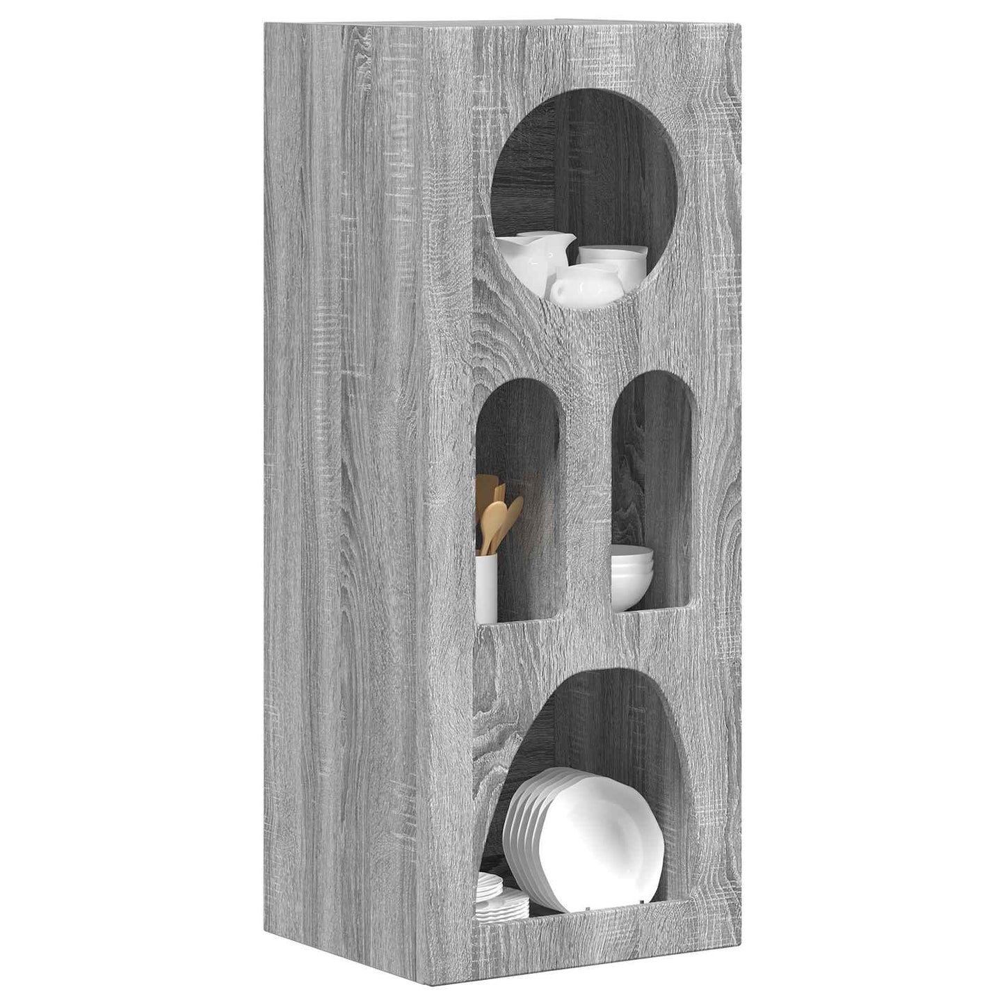 vidaXL Πλαϊνό γραφείο Γκρίζο Σονομα 40 x 35 x 100.5 εκ