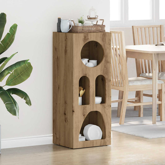 vidaXL Πλαϊνό γραφείο Artisan Oak 40 x 35 x 100.5 εκ