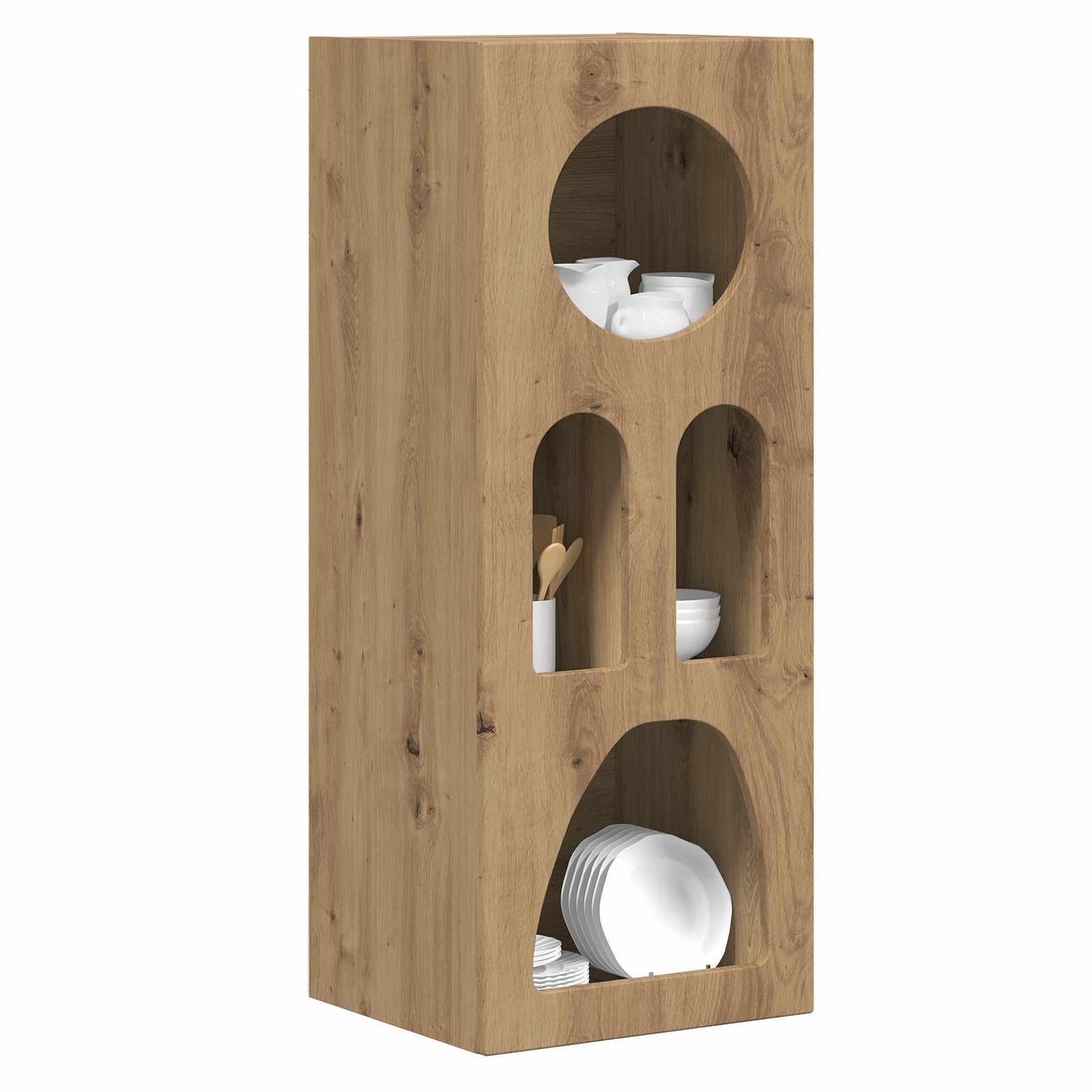 vidaXL Πλαϊνό γραφείο Artisan Oak 40 x 35 x 100.5 εκ