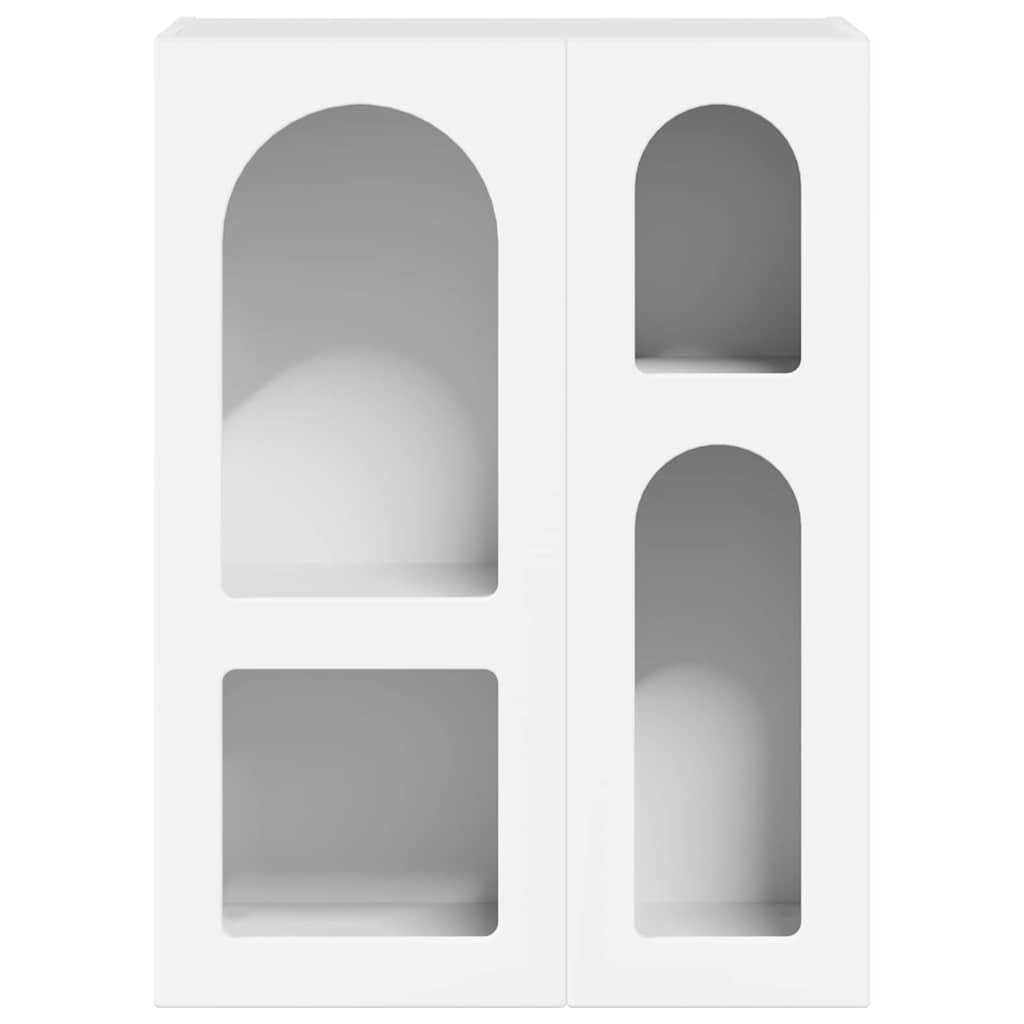 vidaXL Πλαϊνό γραφείο Λευκό 59 x 35 x 80.5 εκ. Επεξεργασμένο ξύλο