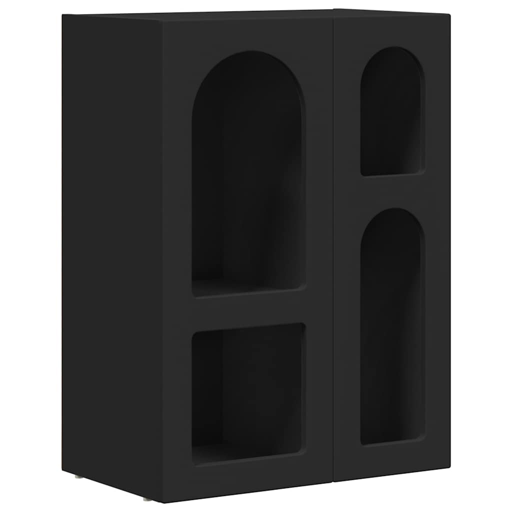 vidaXL Πλαϊνό γραφείο Μαύρο 59 x 35 x 80.5 εκ. Επεξεργασμένο ξύλο