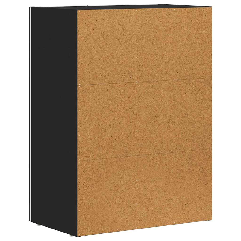 vidaXL Πλαϊνό γραφείο Μαύρο 59 x 35 x 80.5 εκ. Επεξεργασμένο ξύλο