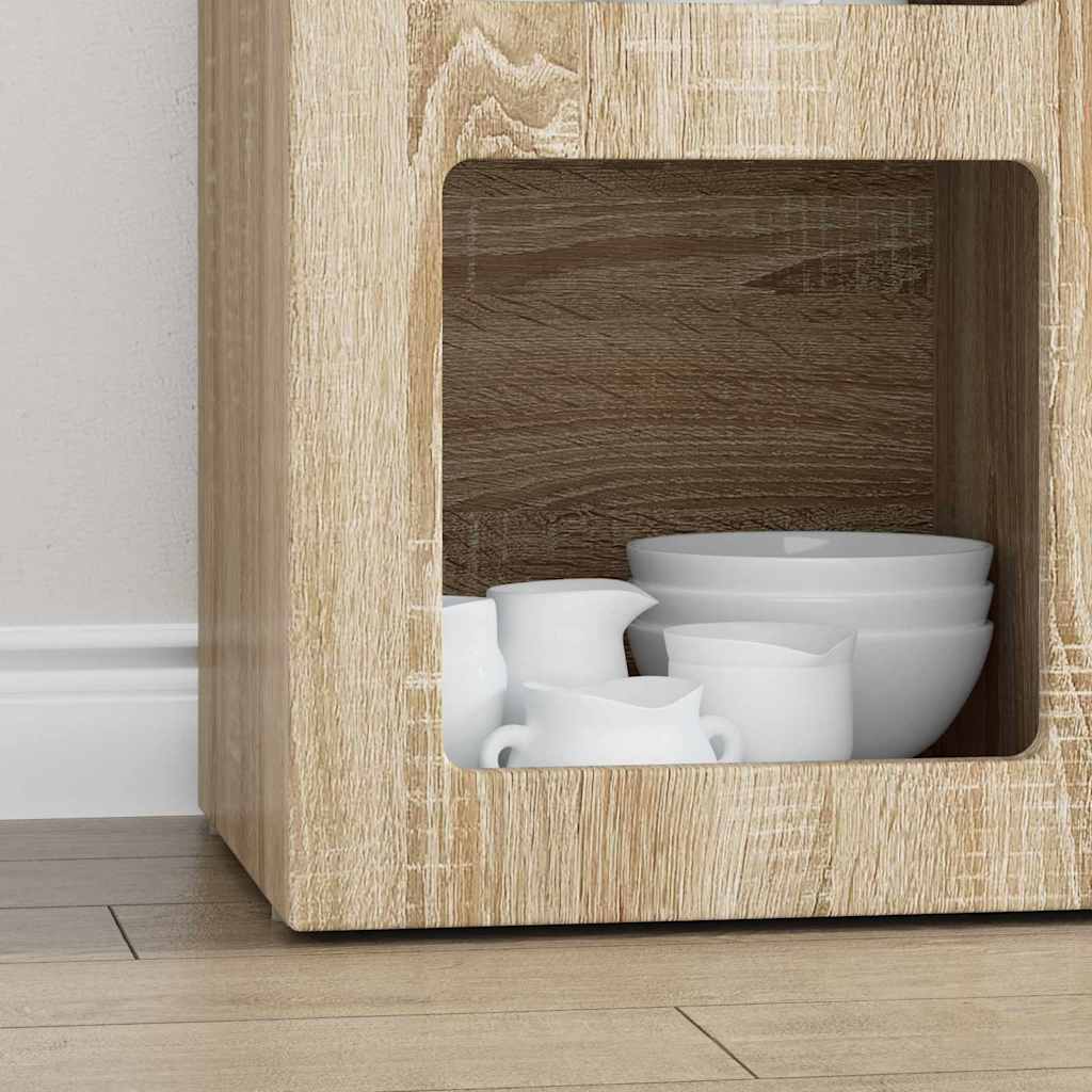 vidaXL Πλαϊνό γραφείο Δρύς Sonoma 59 x 35 x 80.5 εκ.