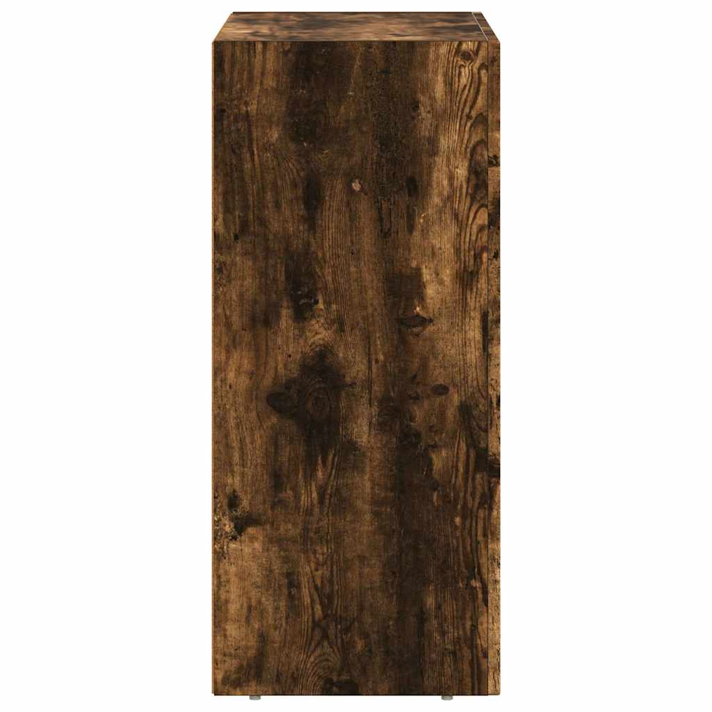 vidaXL Πλαϊνό γραφείο Καπνιστό Δρύς 59 x 35 x 80.5 εκ.