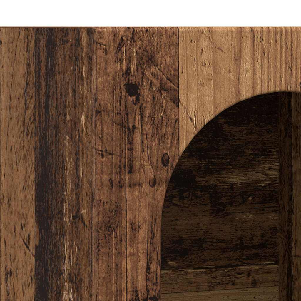 vidaXL Πλαϊνό γραφείο Παλιό ξύλο 59 x 35 x 80.5 εκ. Επεξεργασμένο ξύλο