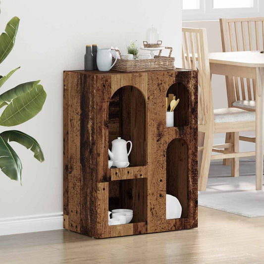 vidaXL Πλαϊνό γραφείο Παλιό ξύλο 59 x 35 x 80.5 εκ. Επεξεργασμένο ξύλο