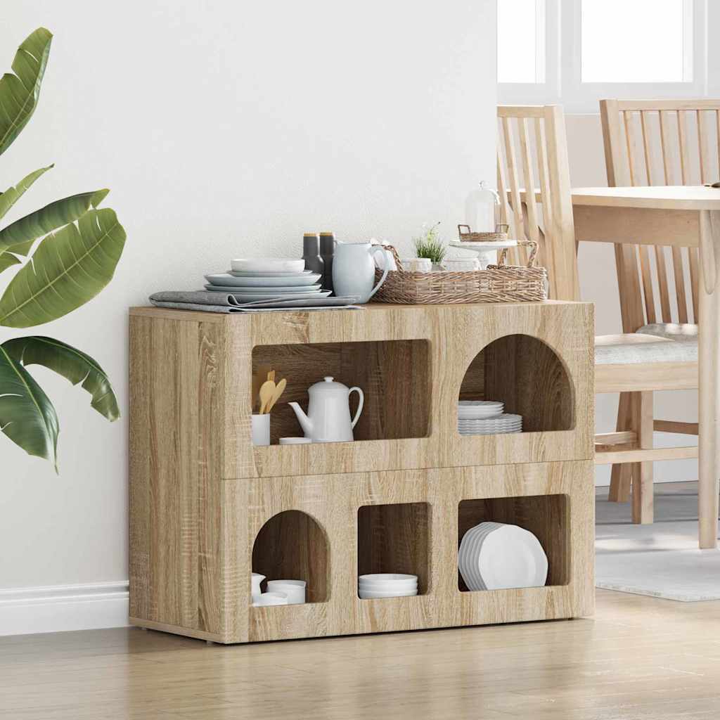 vidaXL Πλαϊνό γραφείο Δρύς Sonoma 80.5 x 35 x 59 εκ.