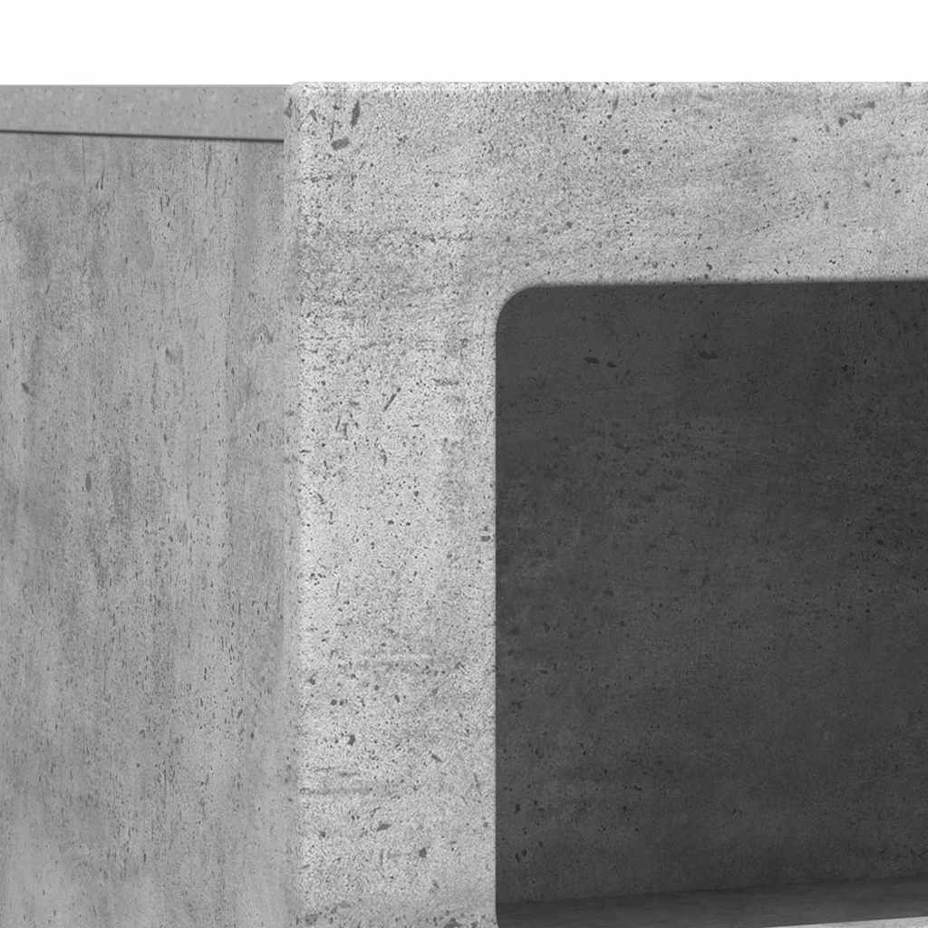 vidaXL Πλαϊνό γραφείο Σκυρόδεμα Γκρι 80.5 x 35 x 59 εκ.