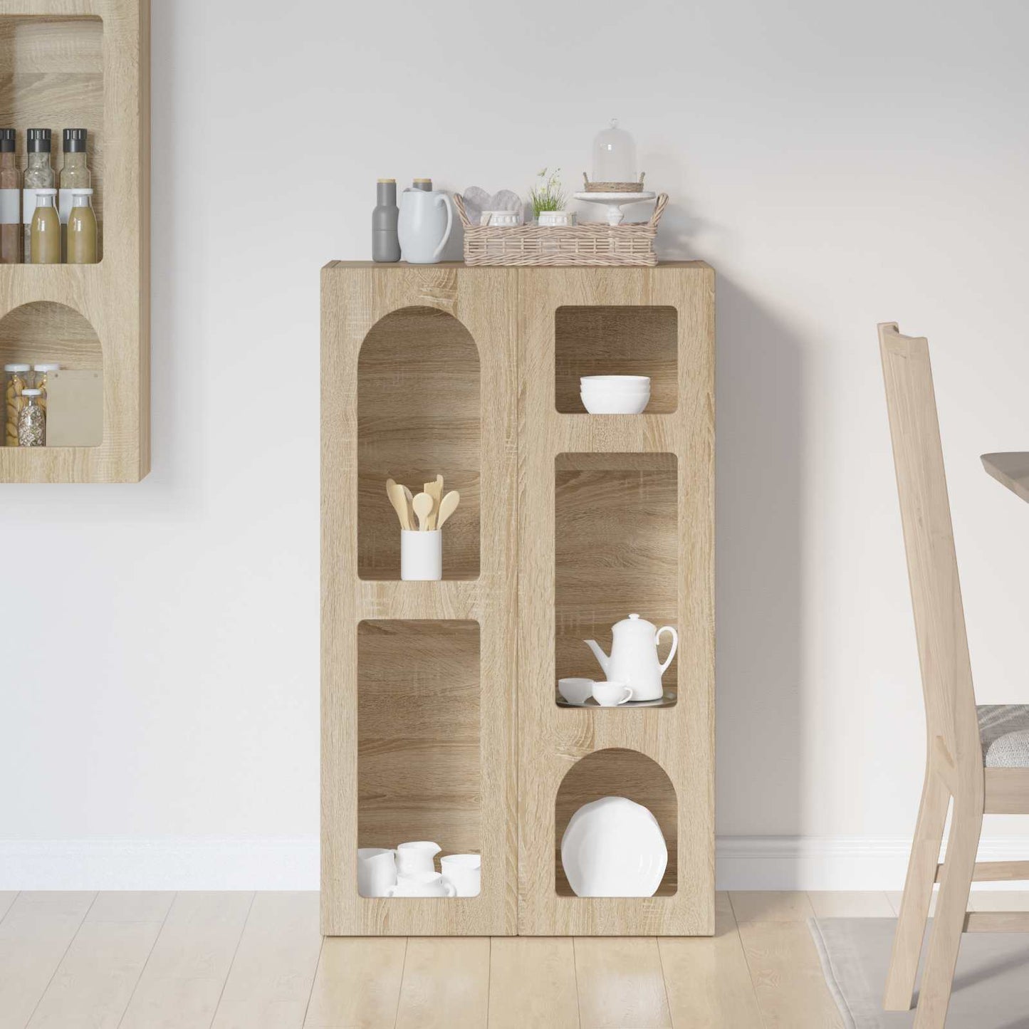 vidaXL Πλαϊνό γραφείο Δρύς Sonoma 59 x 35 x 100,5 εκ