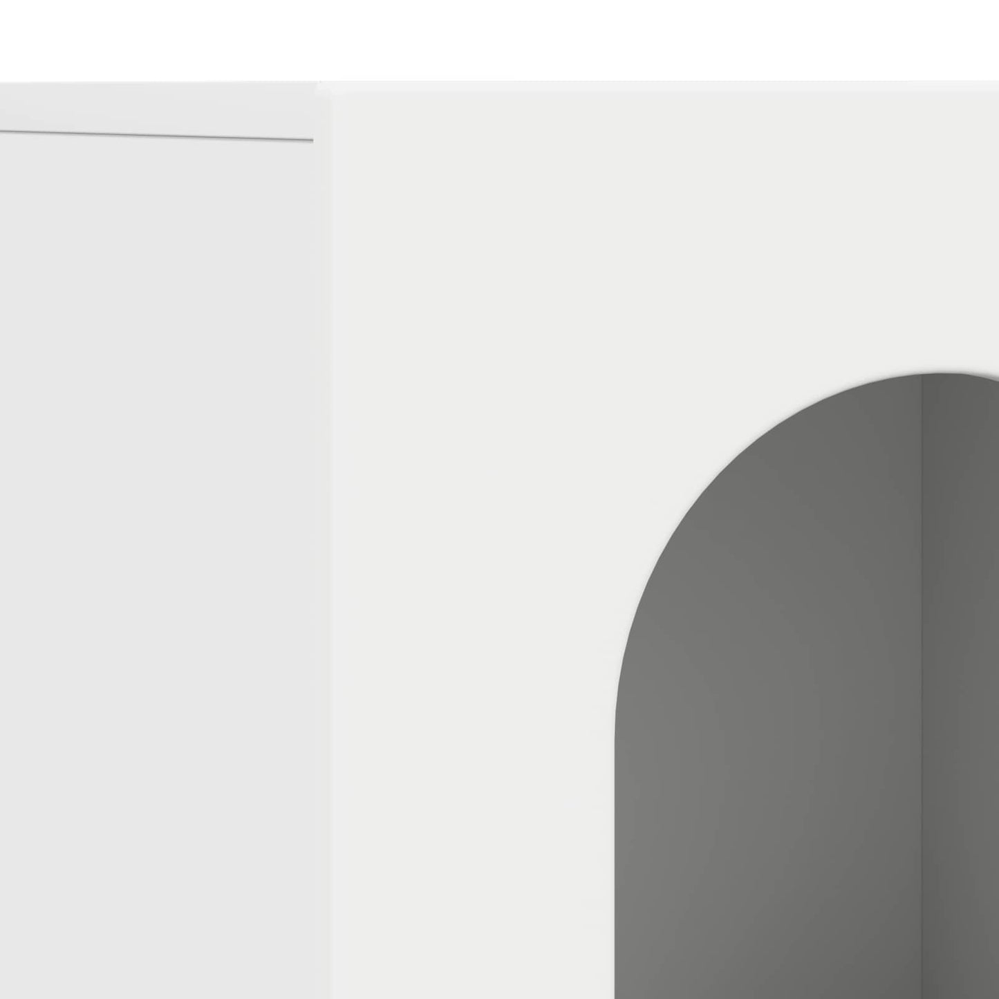 vidaXL Πλαϊνό γραφείο Λευκό 100 x 35 x 59 εκ Επεξεργασμένο ξύλο