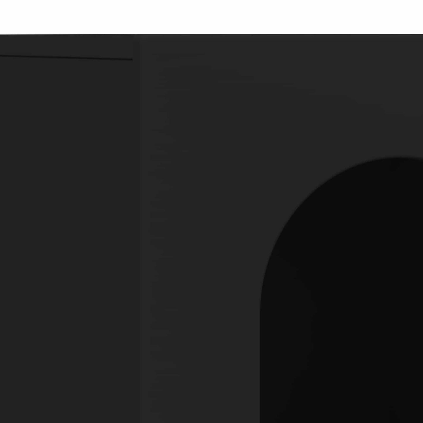 vidaXL Πλαϊνό γραφείο Μαύρο 100 x 35 x 59 εκ Επεξεργασμένο ξύλο