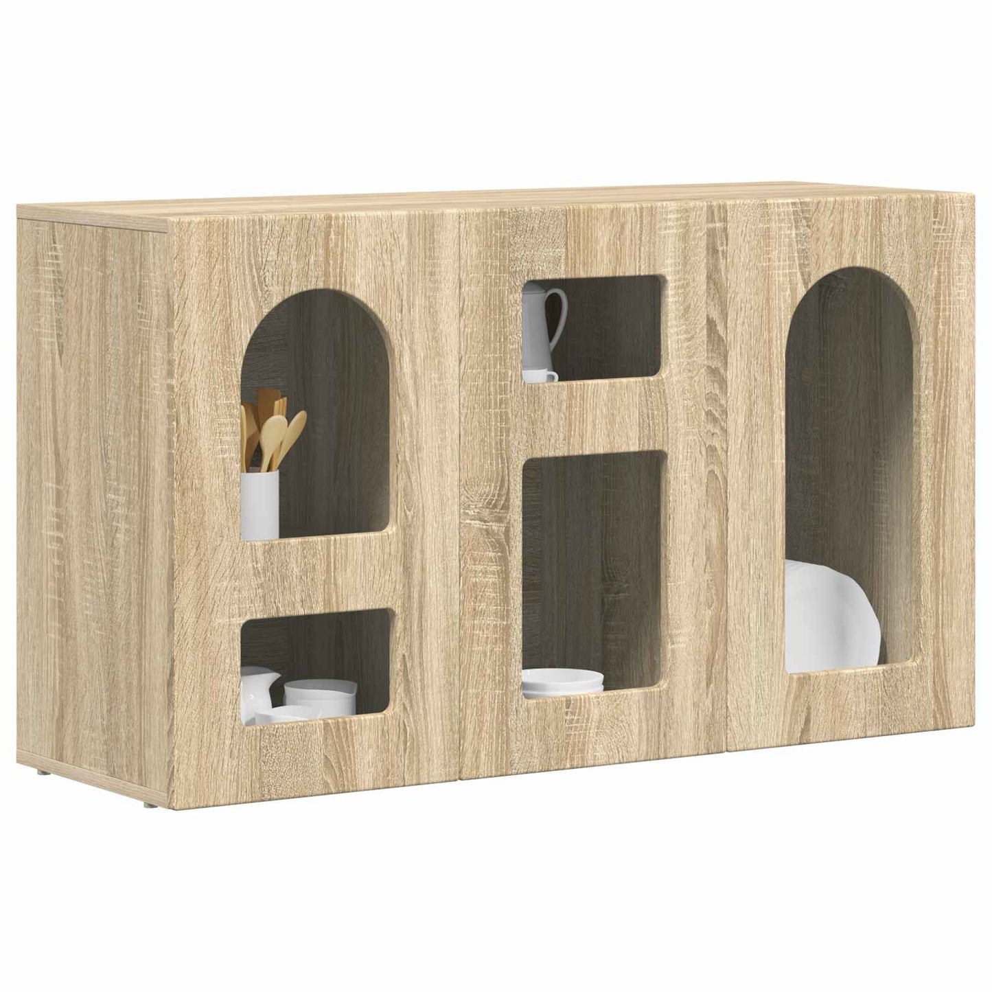 vidaXL Πλαϊνό γραφείο Δρύς Sonoma 100 x 35 x 59 εκ Επεξεργασμένο ξύλο