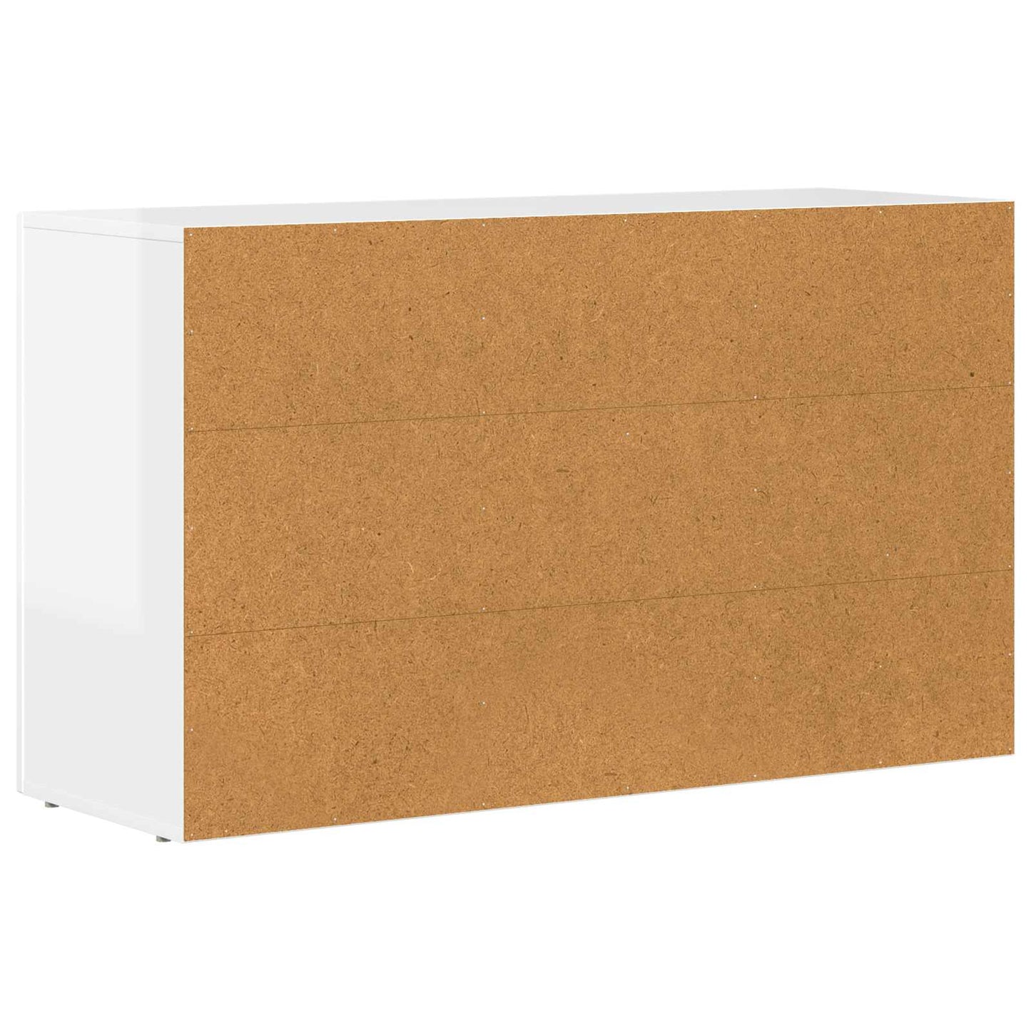vidaXL Πλαϊνό γραφείο Υψηλής γυαλάδας λευκό 100 x 35 x 59 εκ