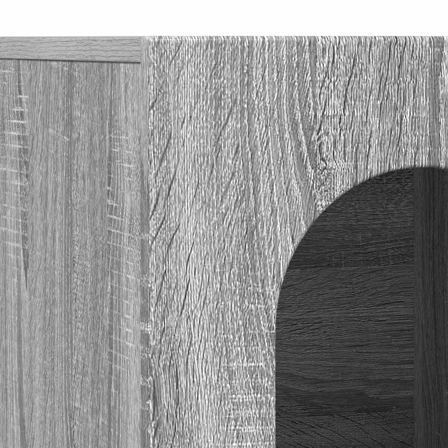 vidaXL Πλαϊνό γραφείο Γκρίζο Σονομα 100 x 35 x 59 εκ