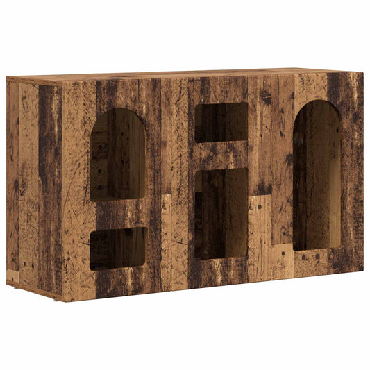 vidaXL Πλαϊνό γραφείο Παλιό ξύλο 100 x 35 x 59 εκ Επεξεργασμένο ξύλο