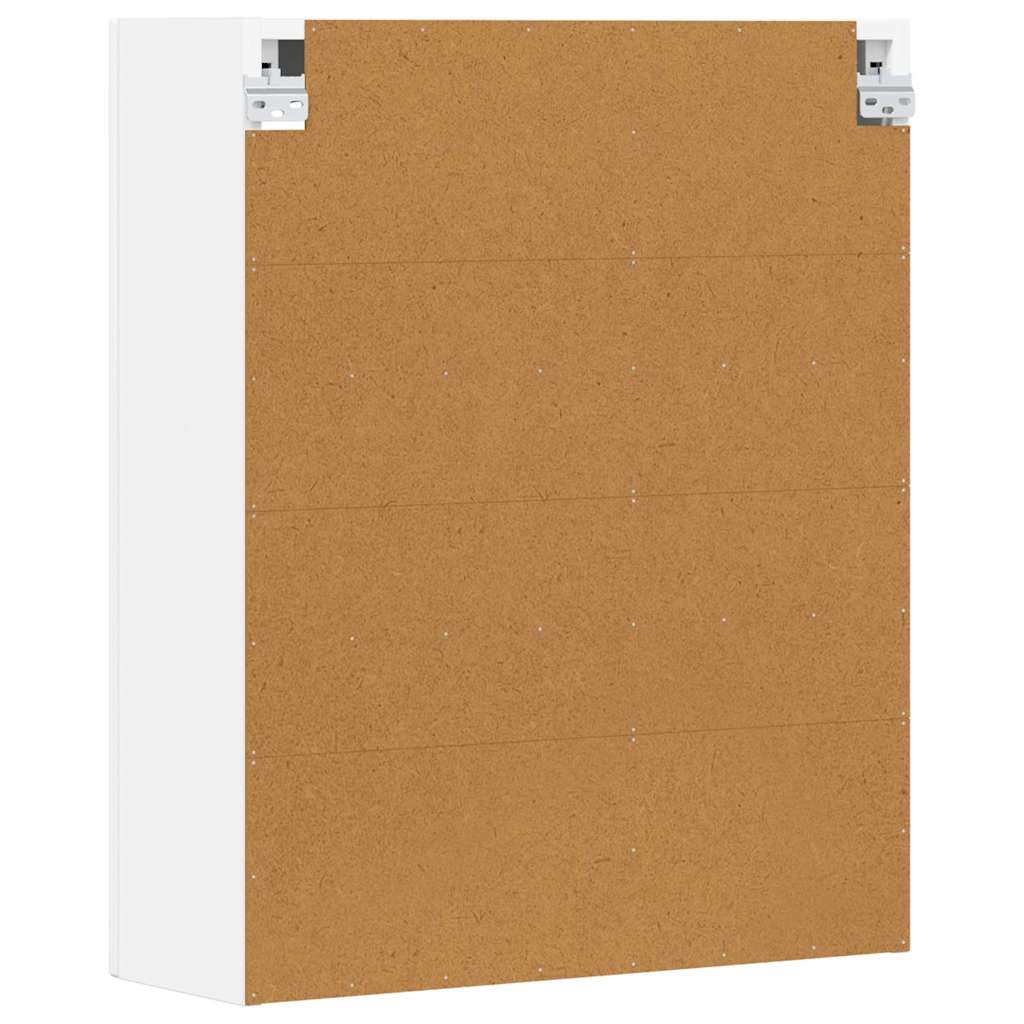 vidaXL Κρεμαστό ντουλάπι Λευκό 59 x 20 x 71.5 εκ Επεξεργασμένο ξύλο