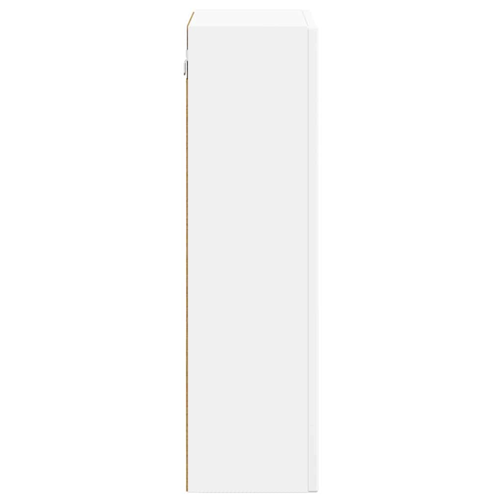 vidaXL Κρεμαστό ντουλάπι Λευκό 59 x 20 x 71.5 εκ Επεξεργασμένο ξύλο