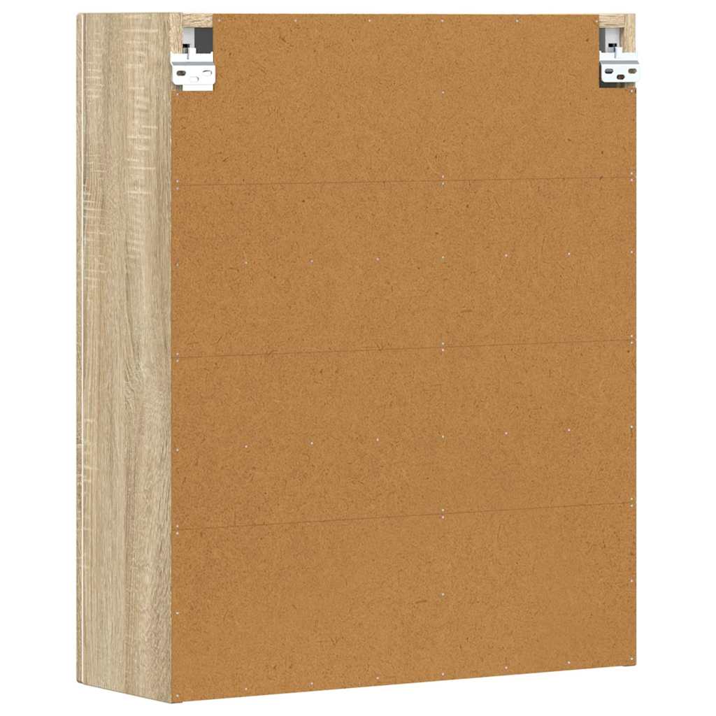 vidaXL Κρεμαστό ντουλάπι με ράφι Δρύς Sonoma 59 x 20 x 71.5 εκ