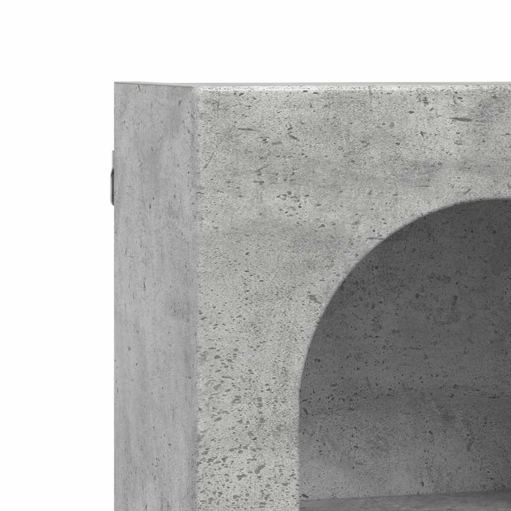 vidaXL Κρεμαστό ντουλάπι με ράφι Σκυρόδεμα Γκρι 59 x 20 x 71.5 εκ