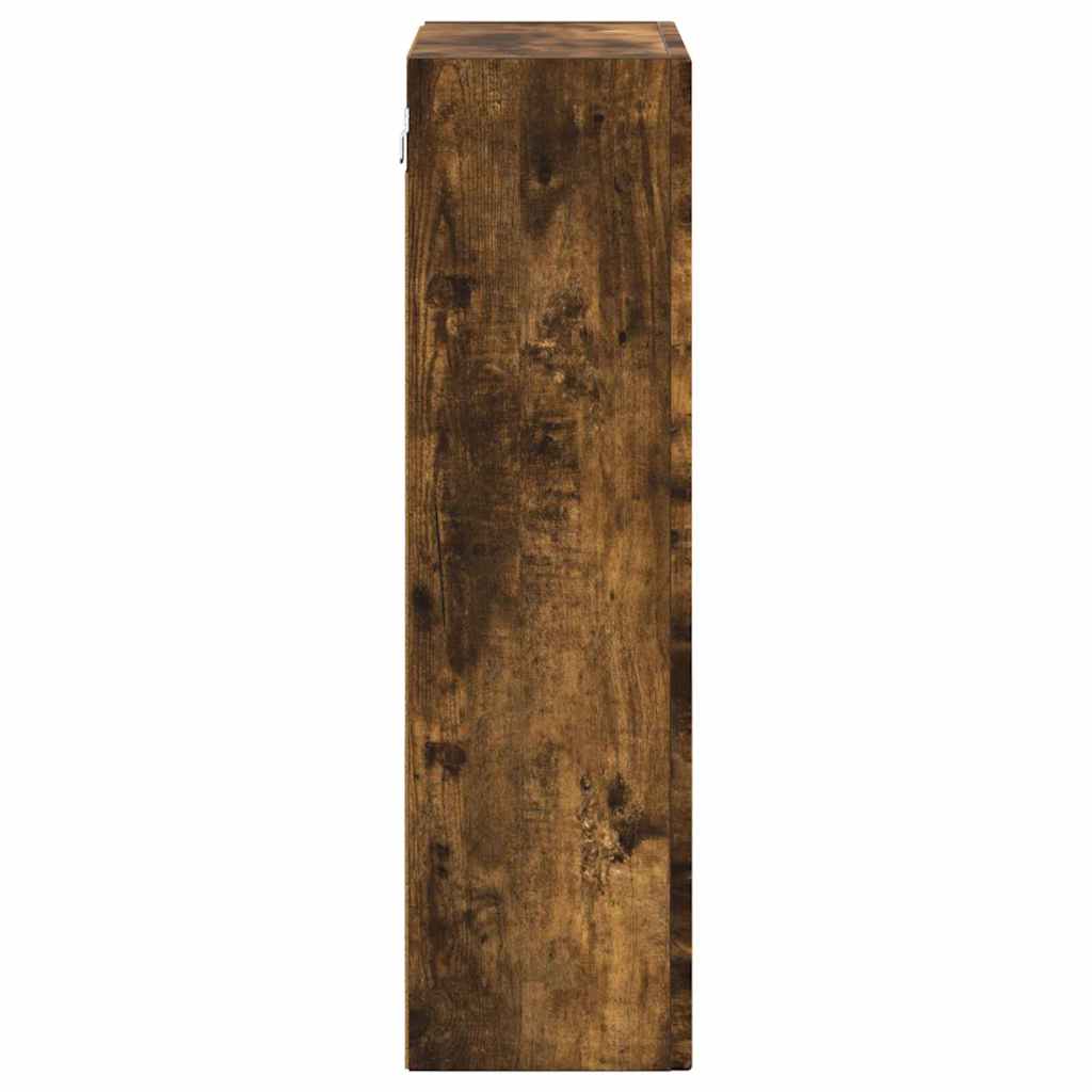 vidaXL Κρεμαστό ντουλάπι με ράφι Καπνιστό Δρύς 59 x 20 x 71.5 εκ