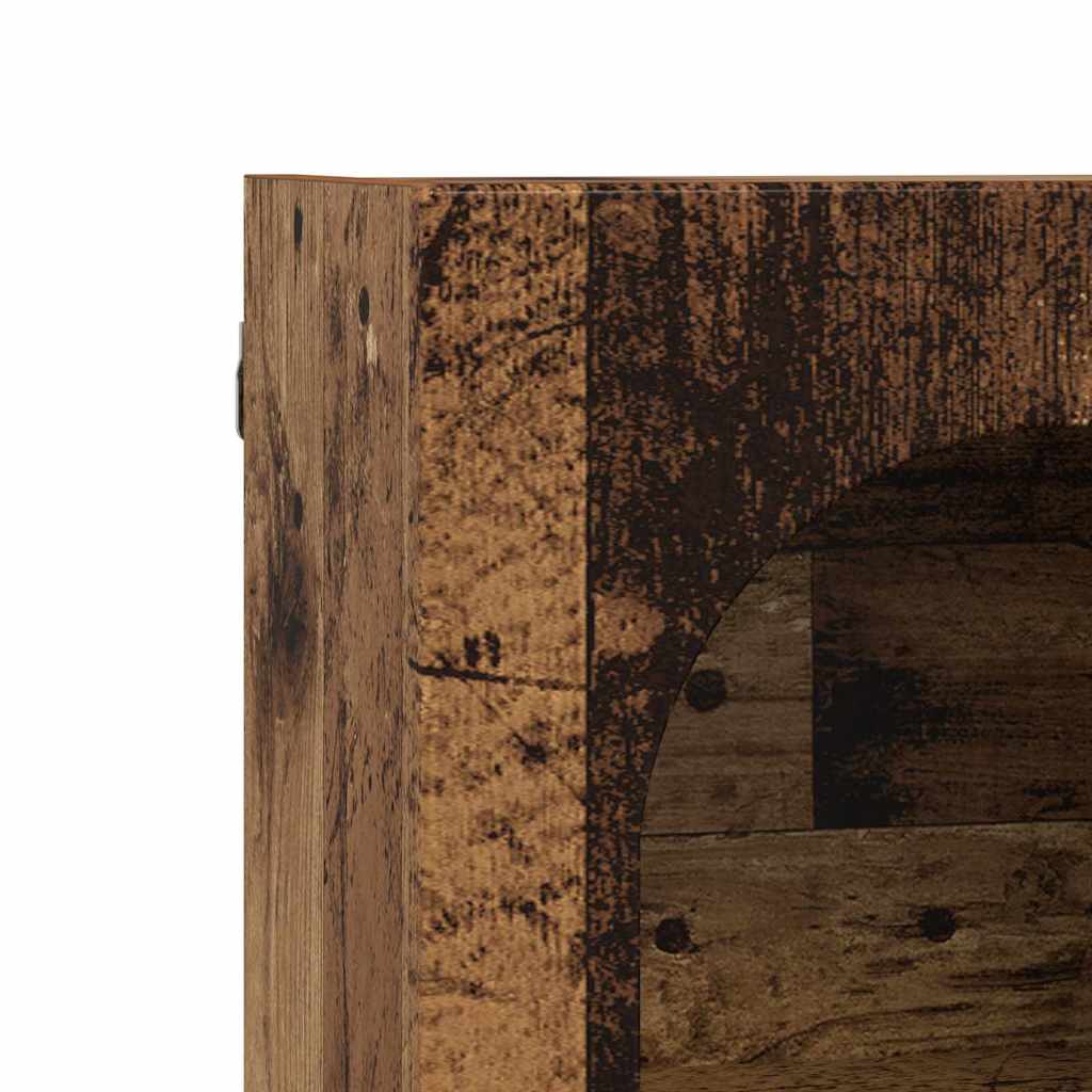 vidaXL Κρεμαστό ντουλάπι με ράφι Παλιό ξύλο 59 x 20 x 71.5 εκ