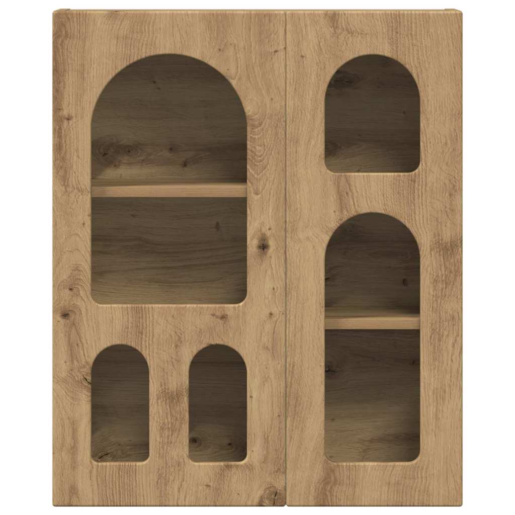 vidaXL Κρεμαστό ντουλάπι με ράφι Artisan Oak 59 x 20 x 71.5 εκ