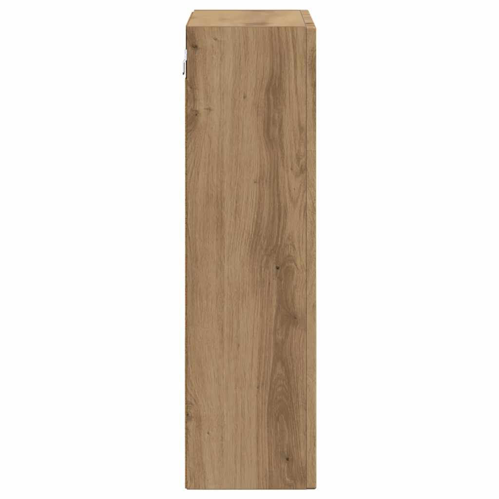 vidaXL Κρεμαστό ντουλάπι με ράφι Artisan Oak 59 x 20 x 71.5 εκ