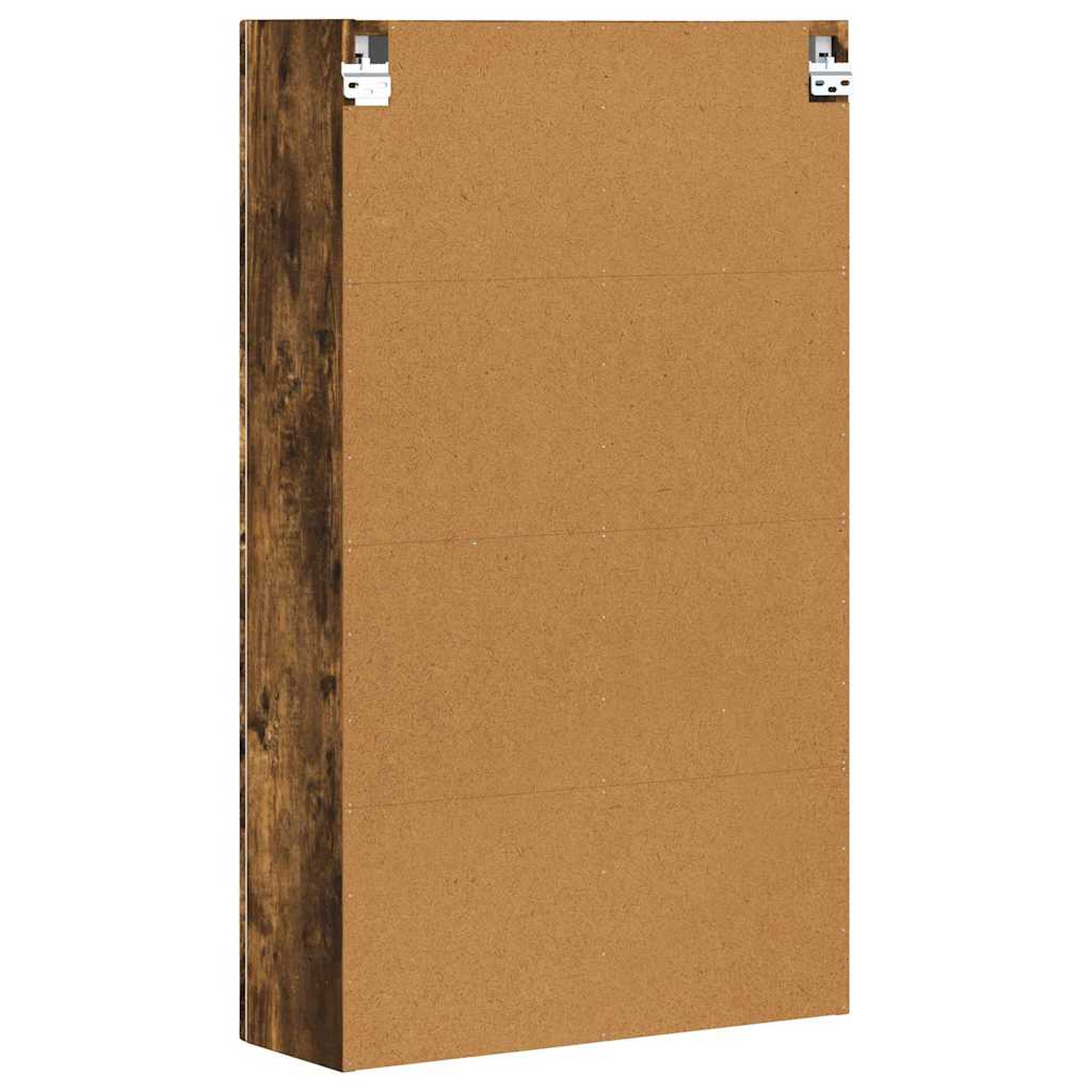 vidaXL Κρεμαστό ντουλάπι με ράφι Καπνιστό Δρύς 59 x 20 x 100 εκ