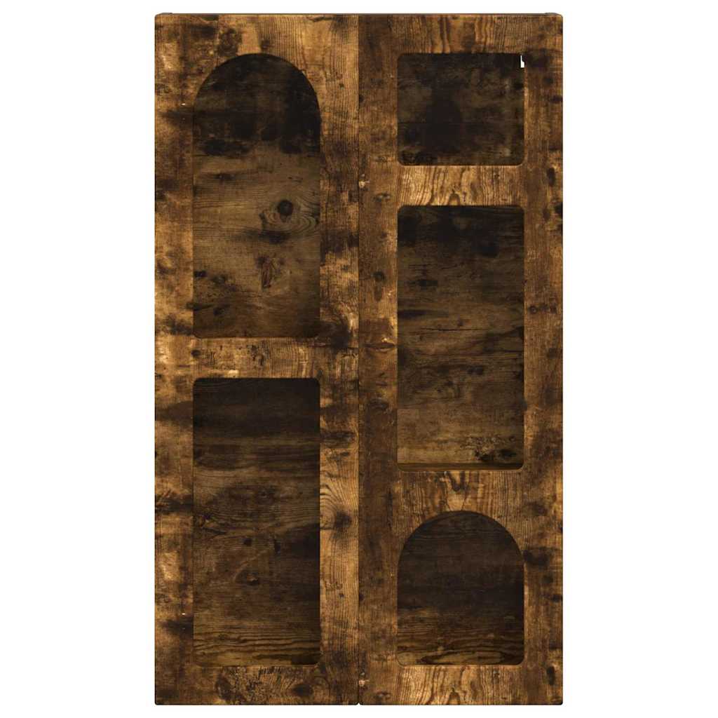 vidaXL Κρεμαστό ντουλάπι με ράφι Καπνιστό Δρύς 59 x 20 x 100 εκ