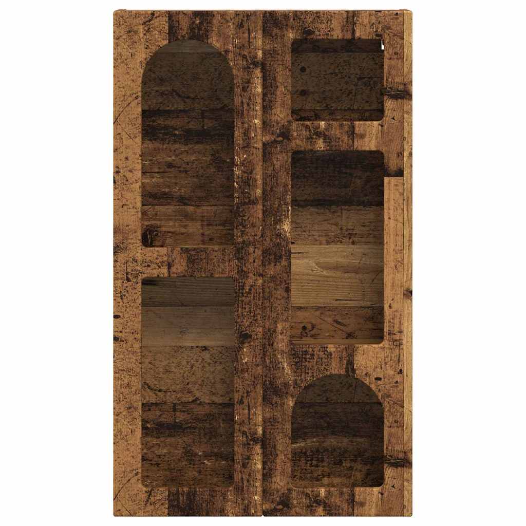 vidaXL Κρεμαστό ντουλάπι με ράφι Επιτοίχιο Παλιό ξύλο 59 x 20 x 100 εκ