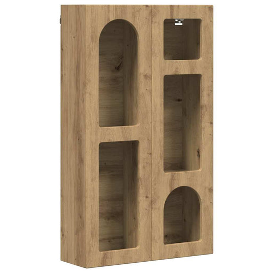 vidaXL Κρεμαστό ντουλάπι με ράφι Artisan Oak 59 x 20 x 100 εκ