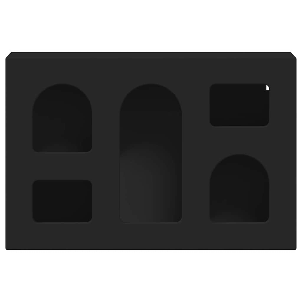 vidaXL Κρεμαστό ντουλάπι Μαύρο 60 x 20 x 40 εκ Επεξεργασμένο ξύλο