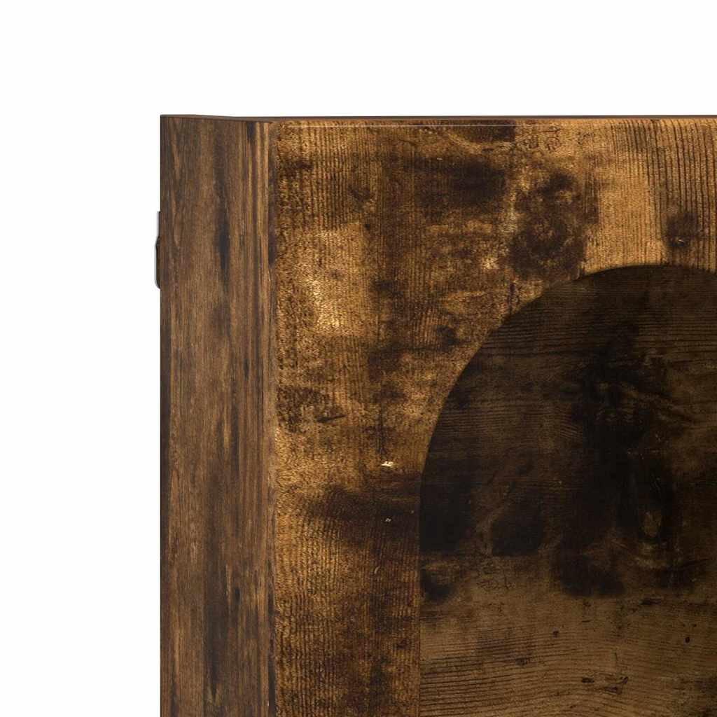 vidaXL Κρεμαστό ντουλάπι με ράφι Καπνιστό Δρύς 60 x 20 x 40 εκ