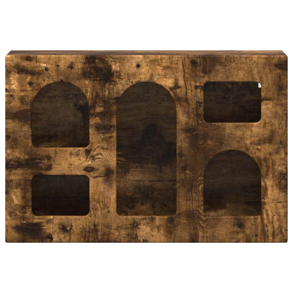 vidaXL Κρεμαστό ντουλάπι με ράφι Καπνιστό Δρύς 60 x 20 x 40 εκ