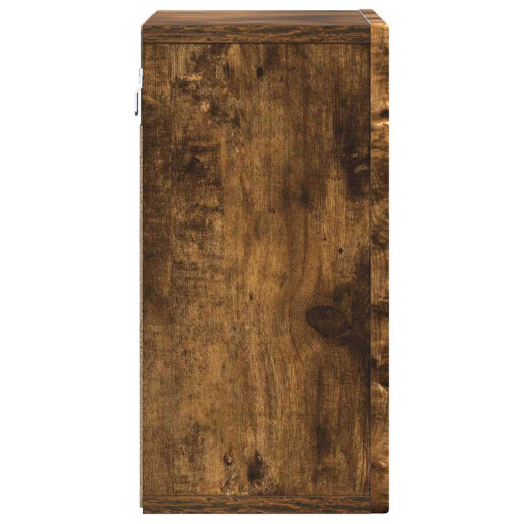 vidaXL Κρεμαστό ντουλάπι με ράφι Καπνιστό Δρύς 60 x 20 x 40 εκ