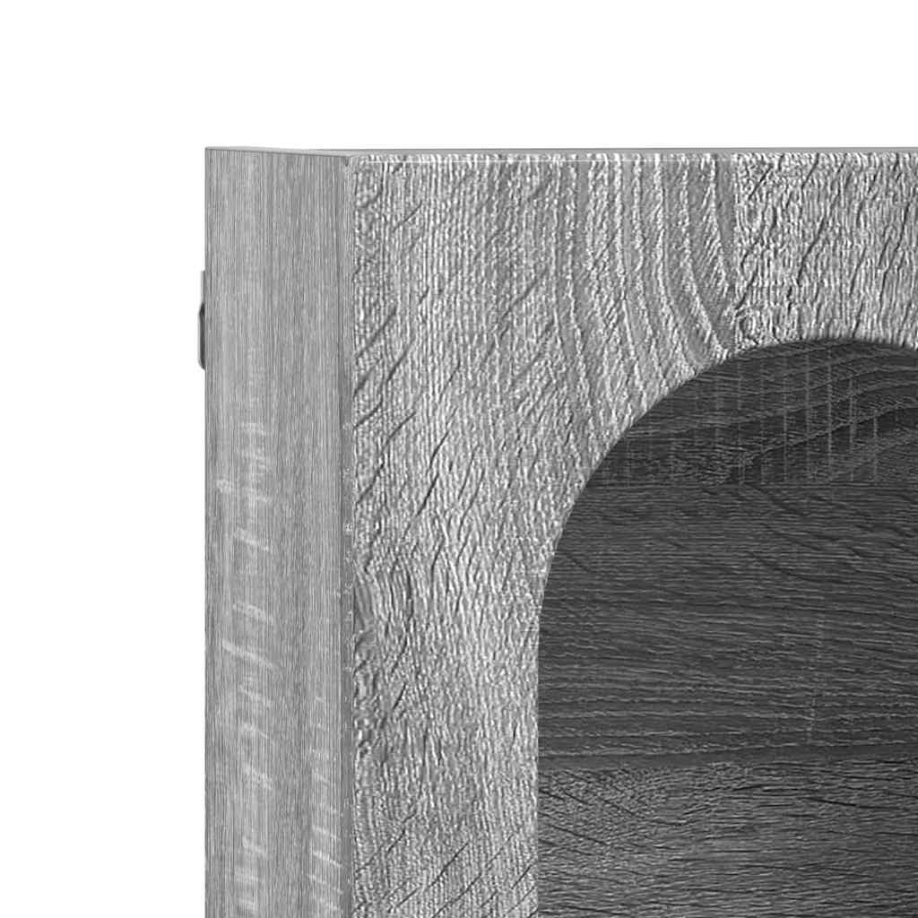 vidaXL Κρεμαστό ντουλάπι με ράφι Γκρίζο Σονομα 60 x 20 x 40 εκ