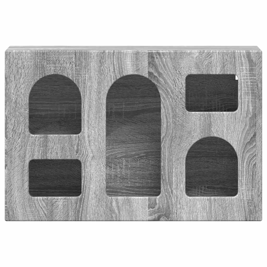 vidaXL Κρεμαστό ντουλάπι με ράφι Γκρίζο Σονομα 60 x 20 x 40 εκ